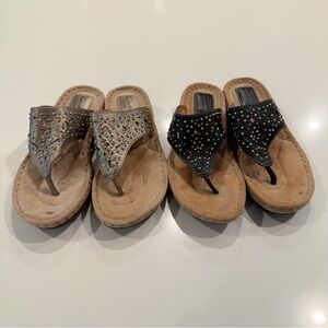 Clark Atrisan Studded Cushion‎ Sandals Bundle Size 6